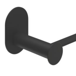 Swirl Caldew Bathroom Towel Rail Black 445mm x 80mm x 70mm