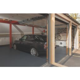 Garage Floor Tile Company Recycled X-Joint Interlocking Floor Tiles Graphite 7mm 4 Pack