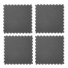 Garage Floor Tile Company Recycled X-Joint Interlocking Floor Tiles Graphite 7mm 4 Pack