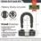Burg-Wachter Hardened Steel Heavy Duty Security Kit: Chain, Lock & Ground Anchor 2m x 10mm