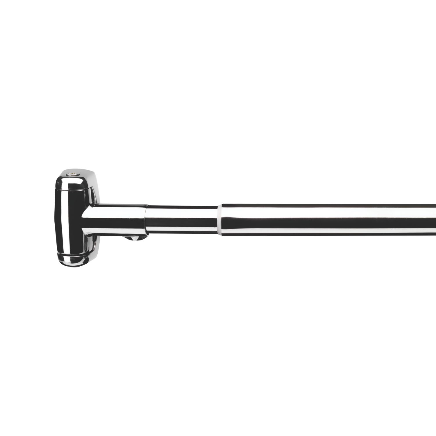 Croydex Curved Shower Curtain Rail S/Steel Chrome 1080-1850mm (17232)