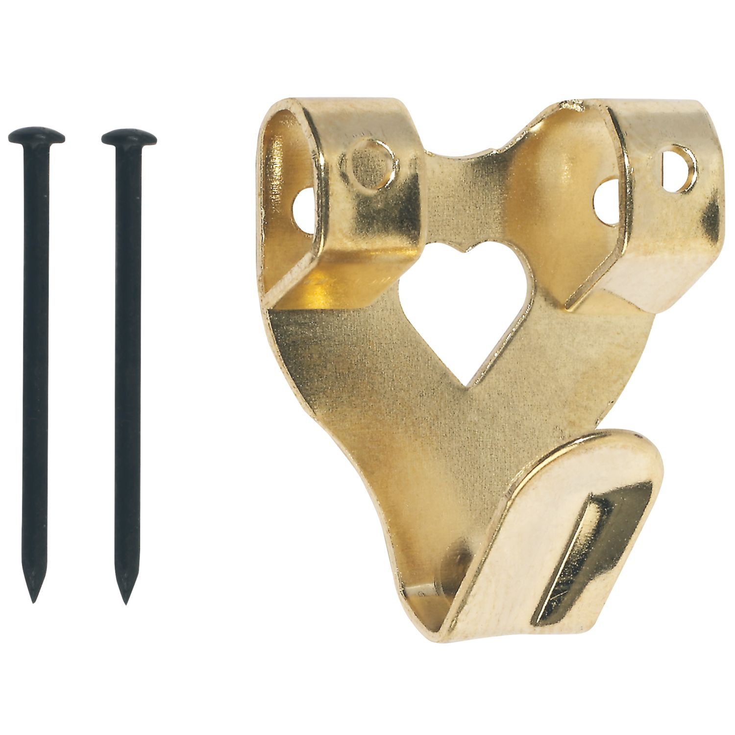 Essentials Picture Hooks Twin Brassed 100 Pack (17238)
