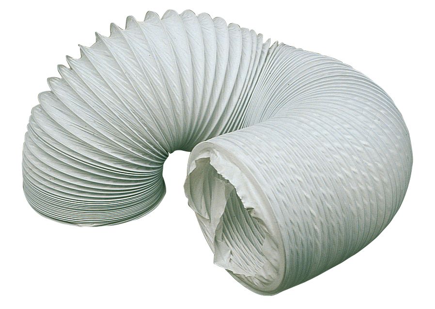 Manrose PVC Flexible Ducting Hose White 1m x 100mm