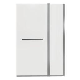 Semi-Framed Chrome Bath Screen Reversible 1000mm x 1500mm
