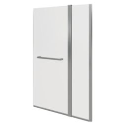 Semi-Framed Chrome Bath Screen Reversible 1000mm x 1500mm