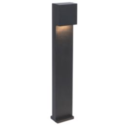 Lutec Gemini XF 650mm Outdoor LED Bollard Light Black 7.4W 500lm