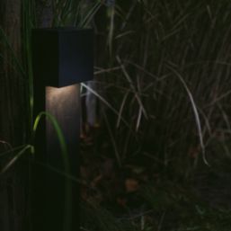 Lutec Gemini XF 650mm Outdoor LED Bollard Light Black 7.4W 500lm