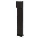 Lutec Gemini XF 650mm Outdoor LED Bollard Light Black 7.4W 500lm