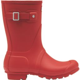 Hunter Original Short Size 5 Womens Red Non Safety Wellies