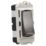 Knightsbridge  20AX 2-Way Grid Retractive Switch Module 'Press' Black Nickel
