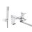 Bristan Cobalt Chrome-Plated 123mm Deck Mounted Dual Control Manual Shower Mixer Tap