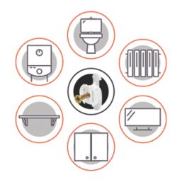 Bullfix STR-UNI-10 Universal Plasterboard Fixings 24mm x 44mm 10 Pack