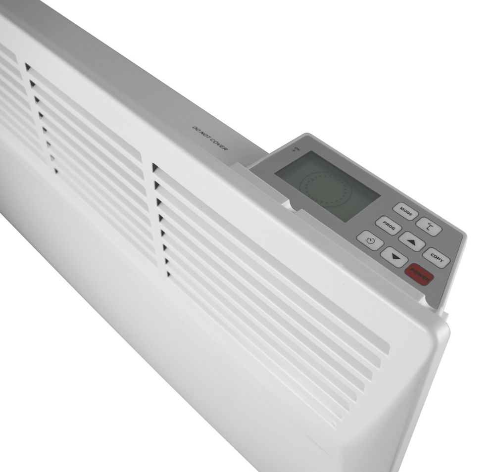 Manrose Wall-Mounted Panel Heater White 1500W - Screwfix