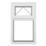 Crystal  Top Opening Clear Triple-Glazed Casement White uPVC Window 905mm x 965mm