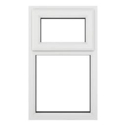 Crystal  Top Opening Clear Triple-Glazed Casement White uPVC Window 905mm x 965mm