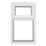 Crystal  Top Opening Clear Triple-Glazed Casement White uPVC Window 905mm x 965mm