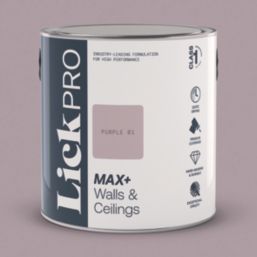 LickPro Max+ 2.5Ltr Purple 01 Eggshell Emulsion  Paint