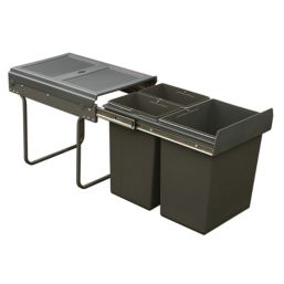 Hafele  Kitchen Cabinet Pull-Out Bin Grey 40Ltr