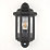 LAP  Outdoor Half Lantern Wall Light With PIR Sensor Satin Black