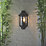 LAP  Outdoor Half Lantern Wall Light With PIR Sensor Satin Black