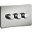 Knightsbridge  3-Gang 2-Way LED Intelligent Dimmer Switch  Polished Chrome