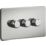 Knightsbridge  3-Gang 2-Way LED Intelligent Dimmer Switch  Polished Chrome