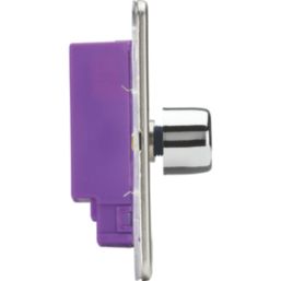Knightsbridge  3-Gang 2-Way LED Intelligent Dimmer Switch  Polished Chrome