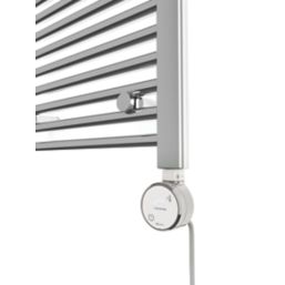 Terma Leo Electric Towel Rail with MOA Blue Element 1200mm x 500mm Chrome 1023BTU