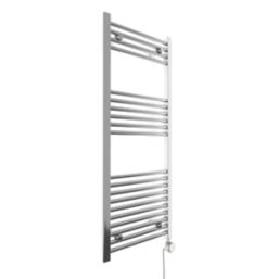 Terma 1200mm x 500mm 1023BTU Chrome Flat Electric Towel Radiator