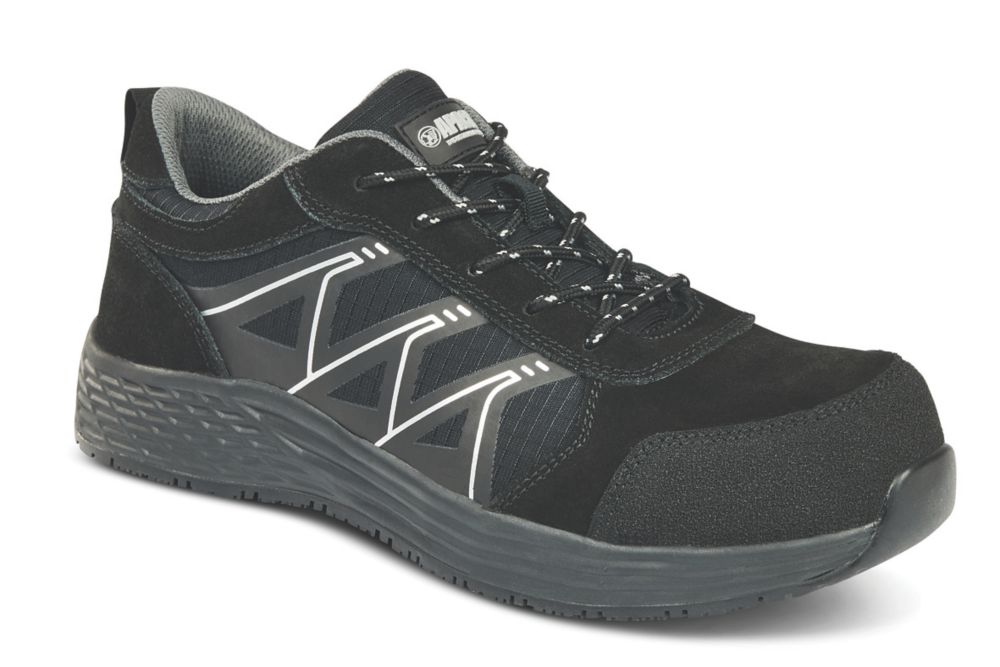 Apache Venus Metal Free Safety Trainers Black Size 5 - Screwfix