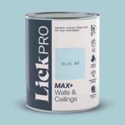 LickPro Max+ 1Ltr Blue 08 Matt Emulsion  Paint