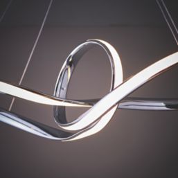 Quay Design Remi LED Pendant Light Chrome 30W 2000lm