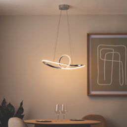 Quay Design Remi LED Pendant Light Chrome 30W 2000lm