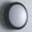 Zink Rosa Outdoor Round LED Wall Light Black 20W 1700lm
