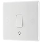 British General 800 Series 10A 1-Gang 1-Way Retractive Bell Push Switch White