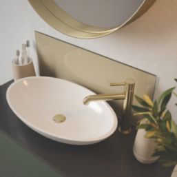 Splashback Venice Self-Adhesive Bathroom Splashback Gloss Light Gold 250mm x 600mm x 4mm