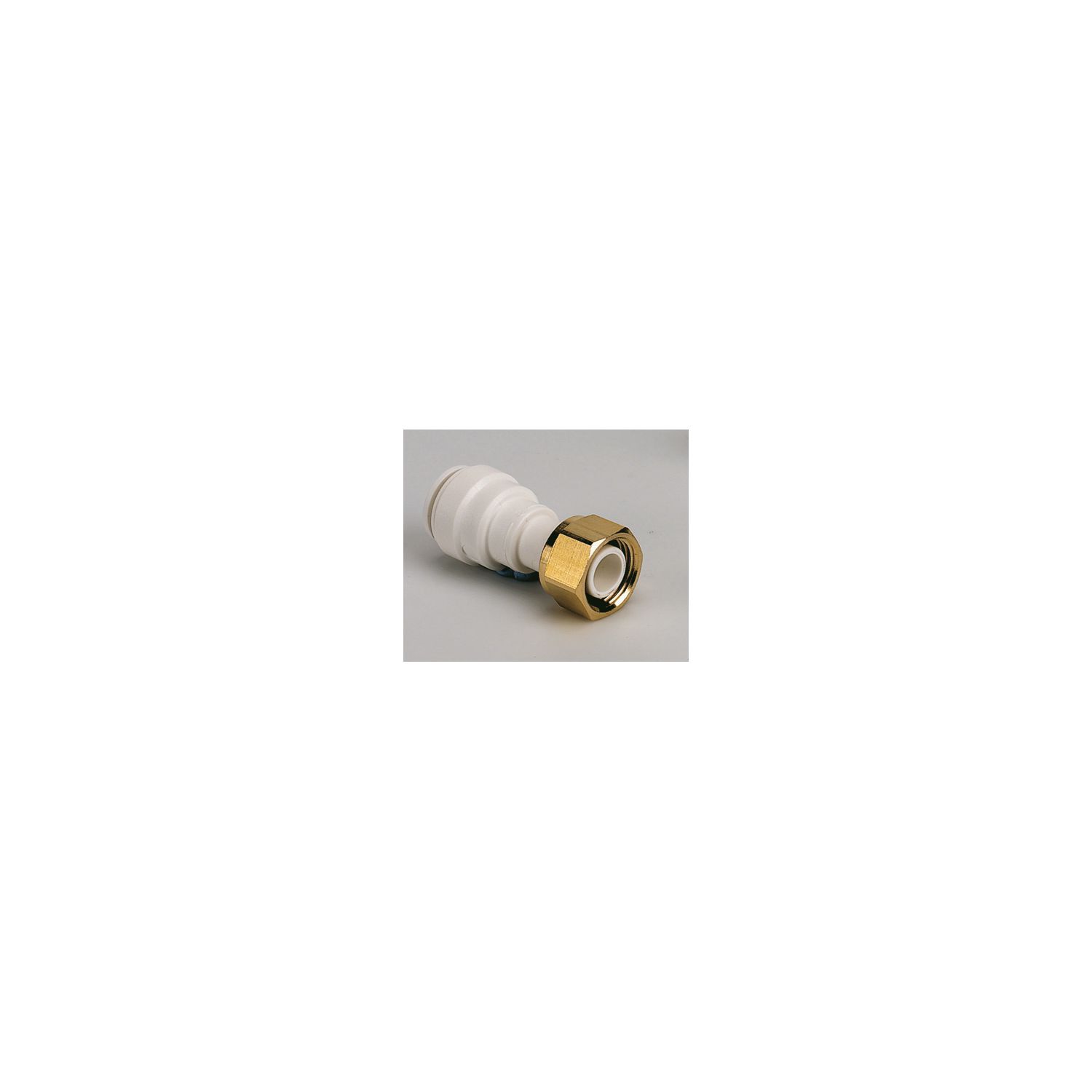 JG Speedfit Plastic Push-Fit Straight Tap Connector 15mm x 3/4" (17338)