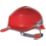 Delta Plus Diamond V Premium Push-Button Safety Helmet Red