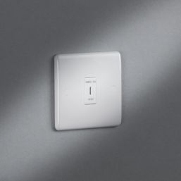 Knightsbridge CU1000DPK 10AX 1-Gang DP Emergency Lighting Test Key Switch White  with Colour-Matched Inserts