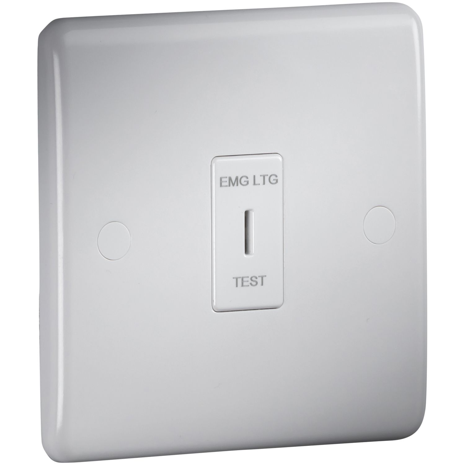 Knightsbridge CU1000DPK 10AX 1-Gang DP Emergency Lighting Test Key Switch White with Colour-Matched Inserts (173AM)