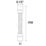 Bristan  Shower Hose Chrome-Plated  11mm x 1.75m