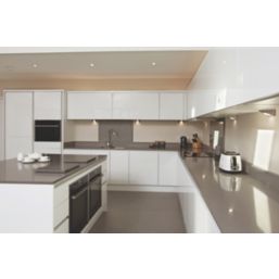 4lite  Triangular LED Cabinet Lights Silver 2W 190lm 3 Pack
