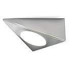 4lite  Triangular LED Cabinet Lights Silver 2W 190lm 3 Pack