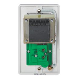 Crabtree Instinct 2-Gang Dual Voltage Shaver Socket 115 / 230V White