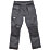 Apache ATS 3D Stretch Work Trousers Black / Grey 32" W 33" L