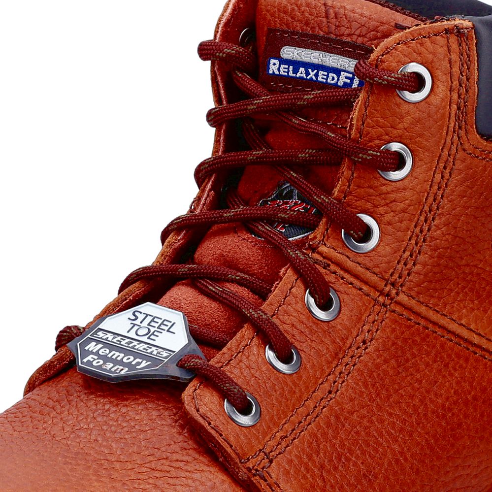 Skechers work boots with memory foam online