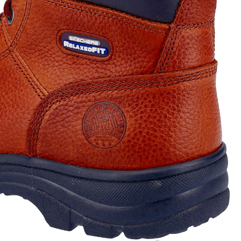 Skechers Workshire Safety Boots Brown Size 10 Screwfix