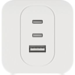 Masterplug 3-Outlet Type A & C Plug-In Power Hub 3.25A