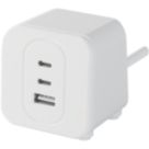 Masterplug 3-Outlet Type A & C Plug-In Power Hub 3.25A