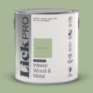 LickPro 2.5Ltr Green 14 Satin Water-Based Trim Paint